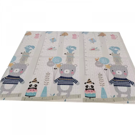 RESIGILAT - Covoras de joaca termic lumea animalelor 200 X 180 X 1 cm, Simply Joy, pliabil, antiderapant, educativ si interactiv cu doua fete, extra gros, protectie impotriva loviturilor, pentru fete  [1]