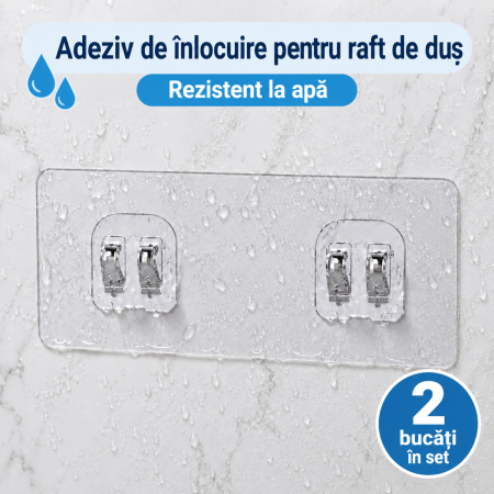 Dispozitiv adeziv pentru rafturi pentru baie si Dus [1]