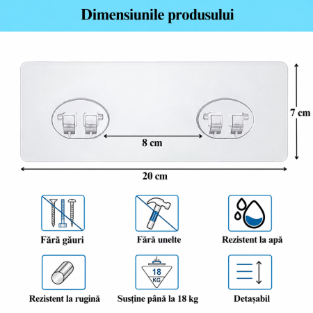 Dispozitiv adeziv pentru rafturi pentru baie si Dus [2]