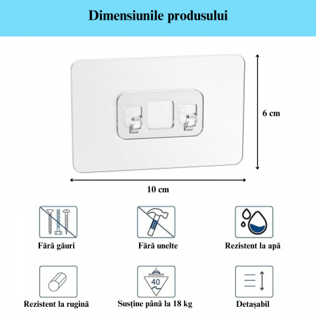 Dispozitiv adeziv pentru rafturi pentru baie si Dus [2]