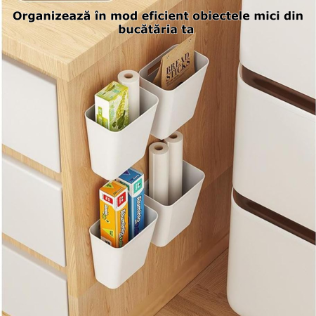 Set 4 Cutii de depozitare pentru usa dulapului de bucatarie [7]