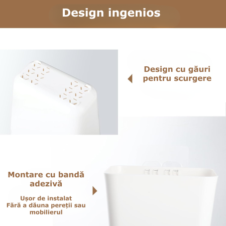 Set 4 Cutii de depozitare pentru usa dulapului de bucatarie [3]