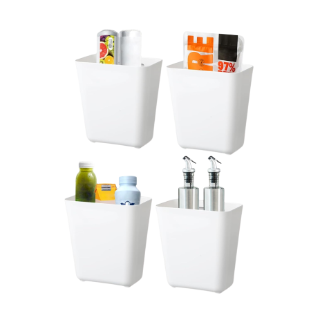 Ustensile de bucatarie - Set 4 Cutii de depozitare pentru usa dulapului de bucatarie