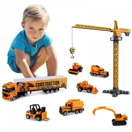 Set 8 Utilaje de Constructii pentru Copii [2]