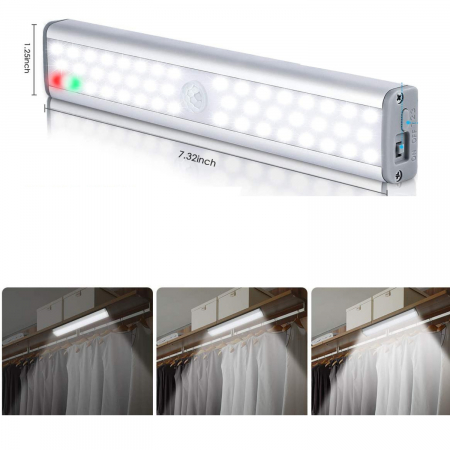 lampa led pentru dressing, hol, bucatarie, beci, garaj, portbagaj reaincarcabila [2]