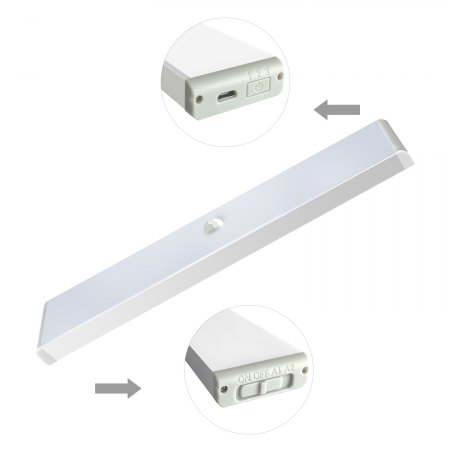 lampa led pentru dressing, hol, bucatarie, beci, garaj, portbagaj reaincarcabila [2]
