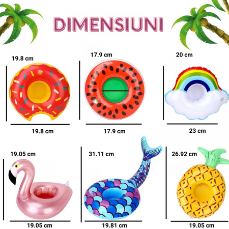 set 12 suporturi gonflabile pentru pahare [2]