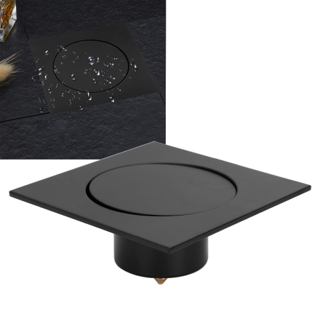 Sifon de scurgere pentru pardoseala negru [7]