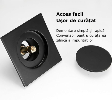 Sifon de scurgere pentru pardoseala negru [5]