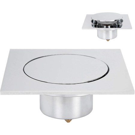 Produse - Sifon de scurgere pentru pardoseala argintiu