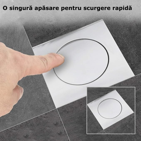 Sifon de scurgere pentru pardoseala argintiu [4]