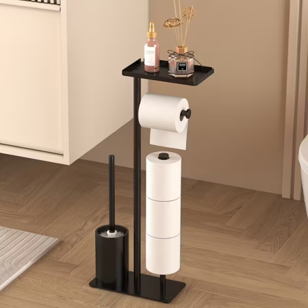 Suport hartie igienica cu perie de toaleta [10]