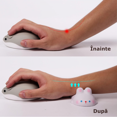 suport ergonomic pentru incheietura mainii, alb [1]