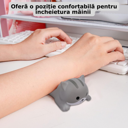 suport ergonomic pentru incheietura mainii, gri [4]