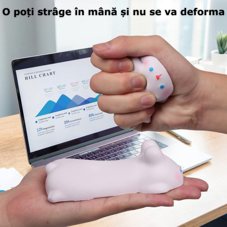 suport ergonomic pentru incheietura mainii, alb [6]
