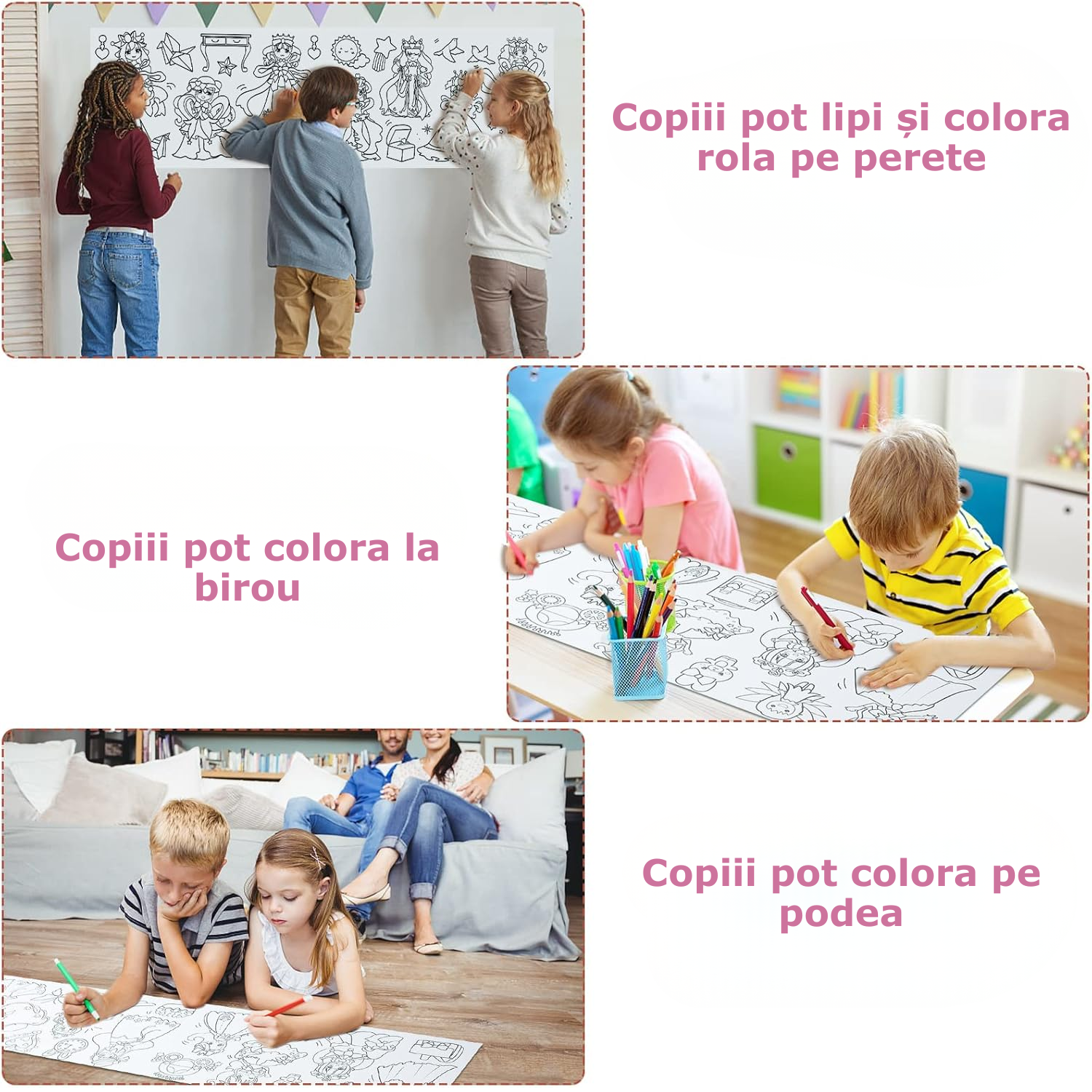 Pe perete, la birou sau pe podea