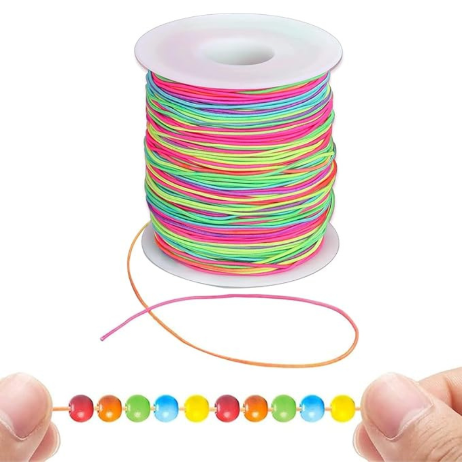 Mosorul de snur multicolor, cu mărgele înșirate