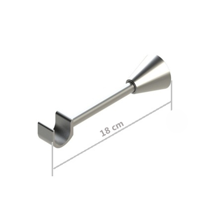 Galerie metalica dubla Inox, culoare nichel mat, cod P93-4829-2 [5]
