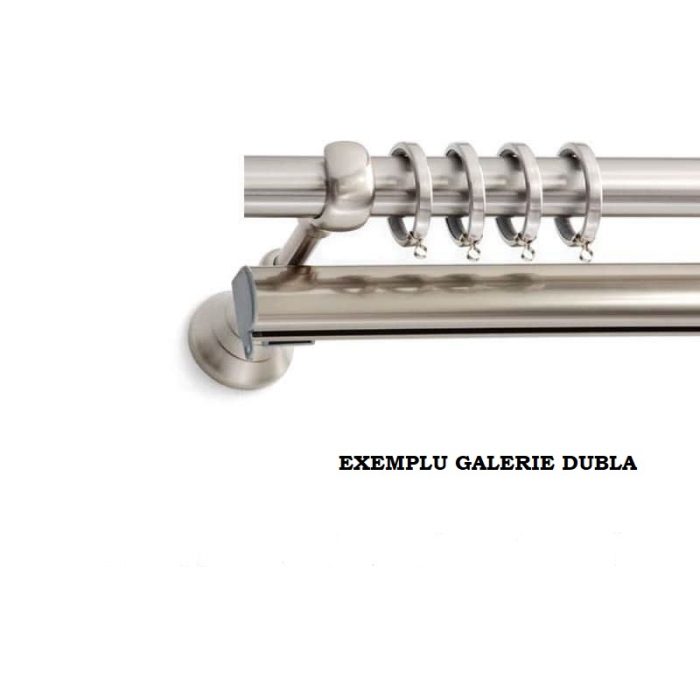 Galerie metalica Inox, culoare nichel mat, galerie cupru 2083 [2]
