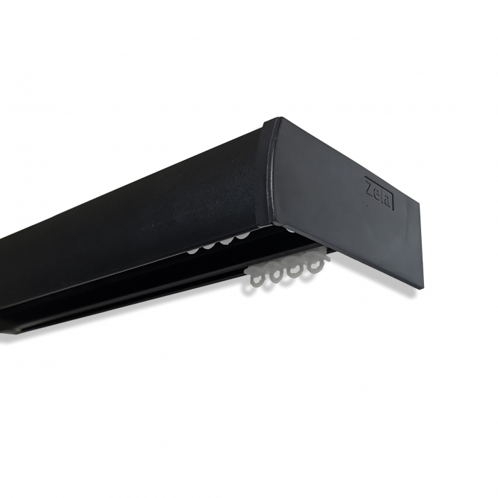 Sina aluminiu dubla cu masca, negru mat [3]