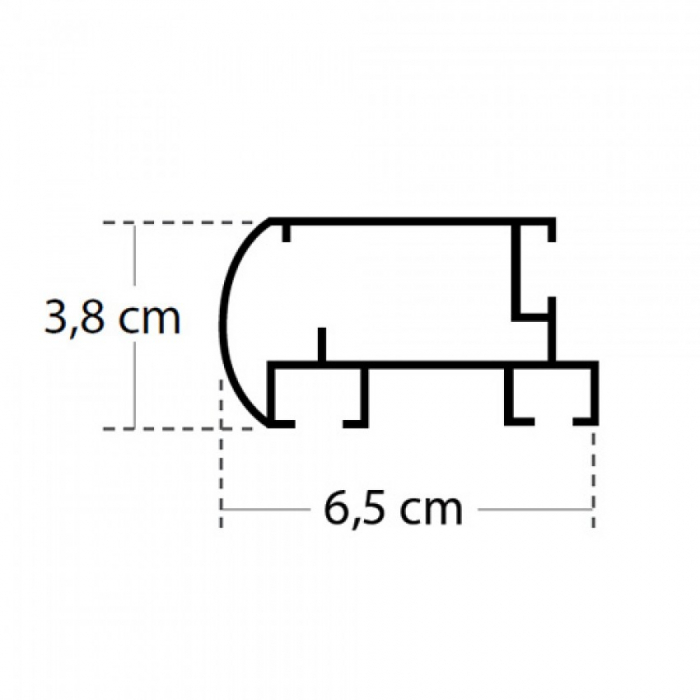 Sina Oval Italia dubla, alb, culisare dubla perdea & draperie [3]