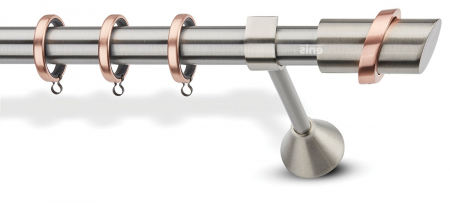 Galerii metalice inox-cupru - Galerie metalica Inox, culoare nichel mat-cupru P6-2081