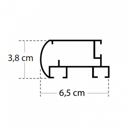 Sina Oval Italia dubla, auriu mat, culisare dubla perdea & draperie [3]