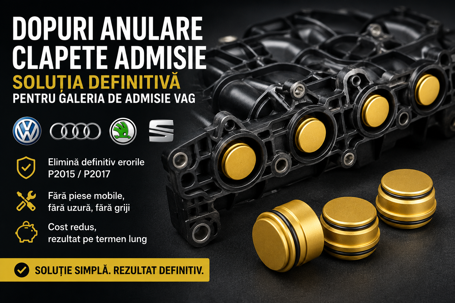 Dopuri anulare clapete admisie: alternativa inteligenta la schimbarea galeriei de admisie