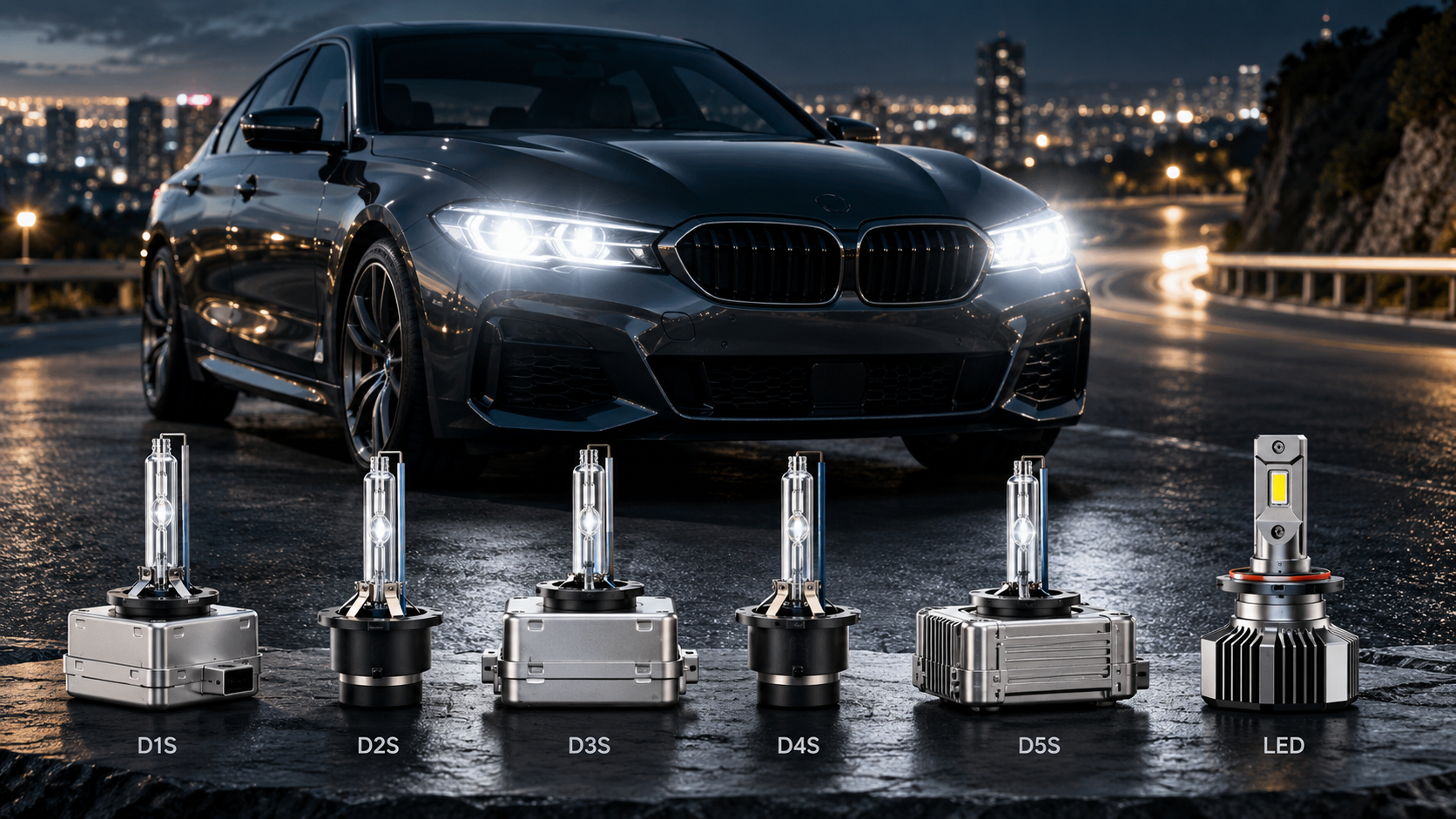 Becuri xenon auto D1S, D2S, D3S, D4S și D5S – cum alegi varianta potrivită și ce avantaje oferă tehnologia LED