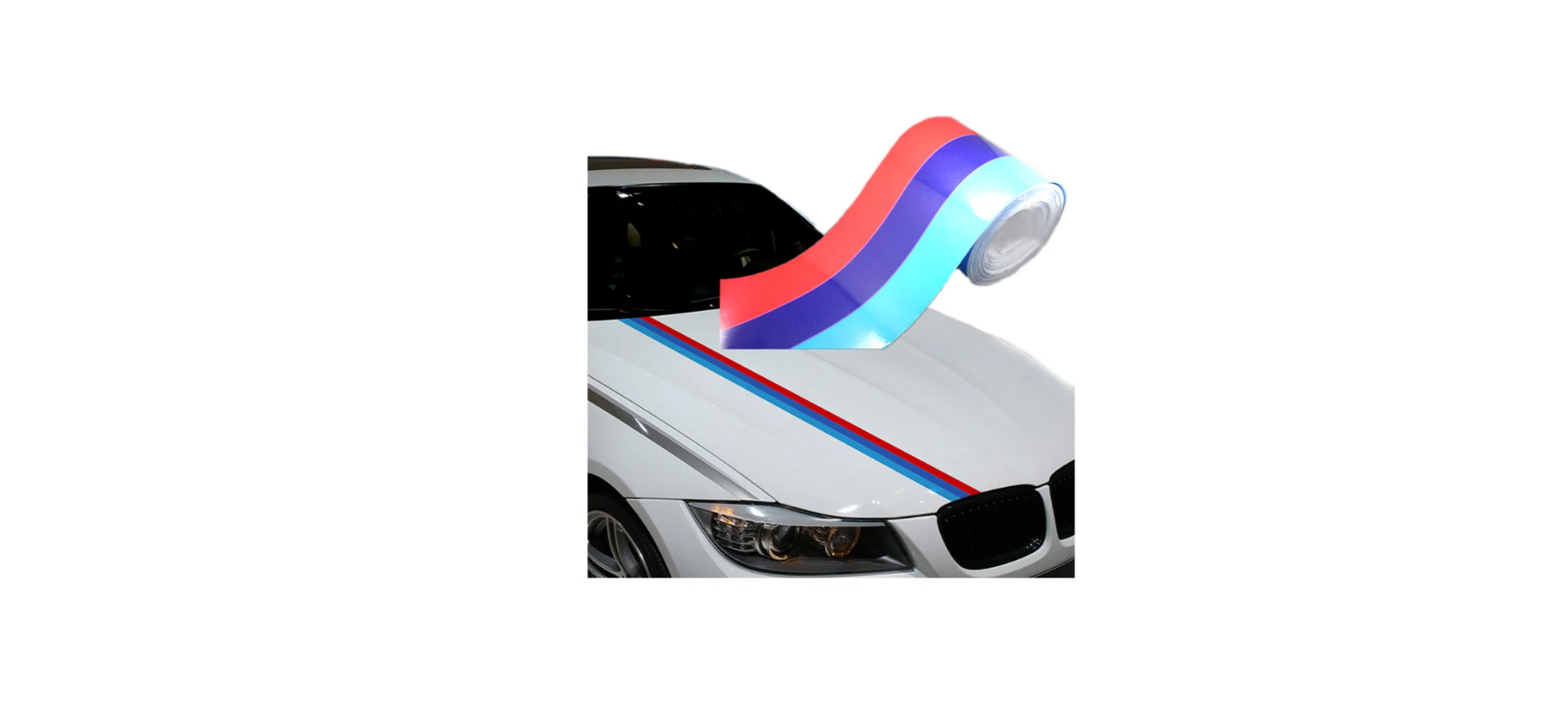 Personalizează-ți BMW-ul cu Stickerul Autocolant Banda Liniară BMW M Design