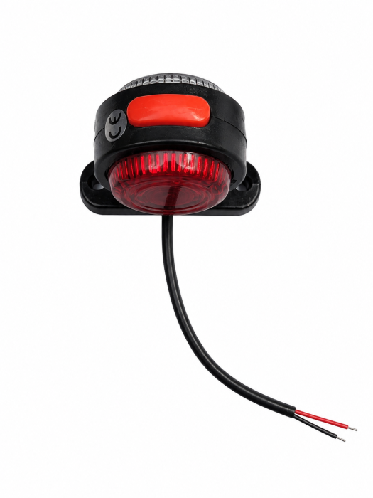 Set 2 Lampi LED Gabarit Rosu-Alb 12V–24V pentru Camion si Remorca [3]