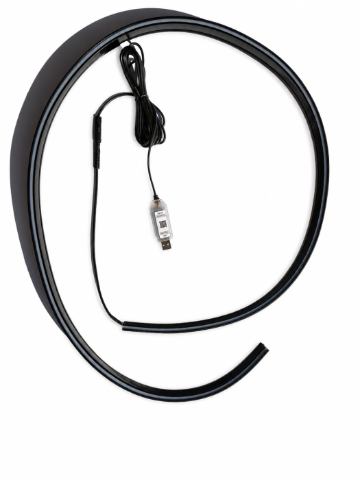 Banda LED parbriz RGB Symphony auto 150 cm, control prin aplicatie, USB [6]