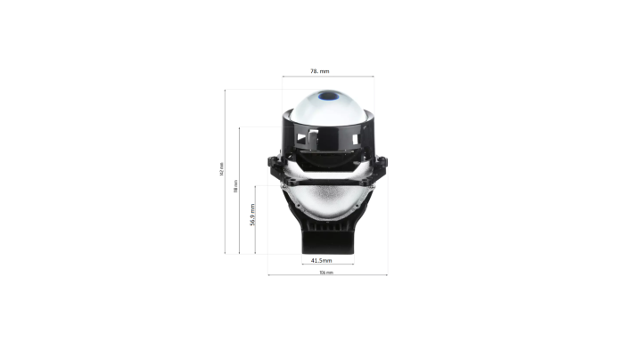 Set 2 lupe Bi-LED auto 3 inch A108, 6000K, 9–32V, fază scurtă și fază lungă [4]
