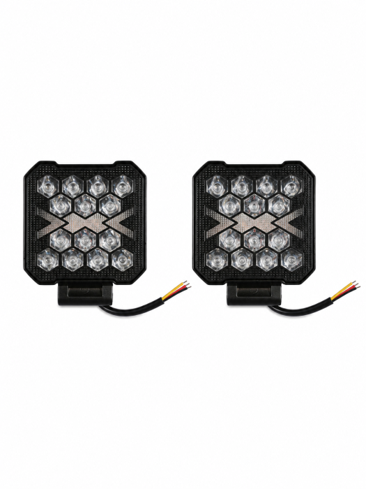 Set 2 proiectoare LED CO-LIGHT 40W, 8000 lm, 12V–24V, IP68, cu semnalizare, 4 inch [3]