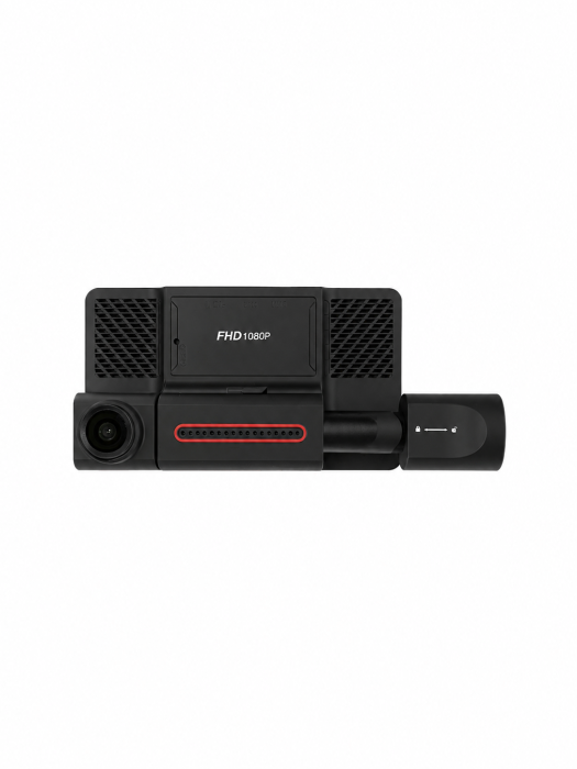 Camera bord auto tripla DVR XH-208 Full HD, 4”, fața + interior + spate, Ridesharing [4]