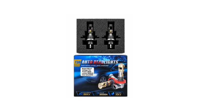 Set 2 Becuri LED H7 CANBUS cu Lupă, 280W, 28000 LM, 12V [4]