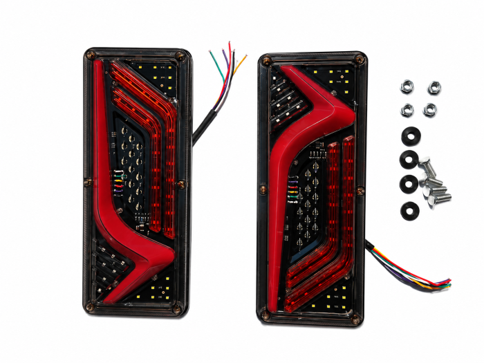 Set 2 Lampi Spate LED Multifuncționale 12V–24V Camion/Remorca [4]