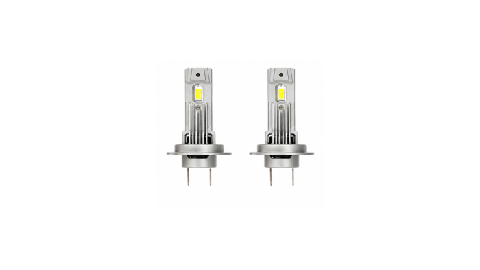 Set 2 becuri LED auto H7 Canbus C08, 20W, 21.000 lm, 6000K, cu ventilator [2]