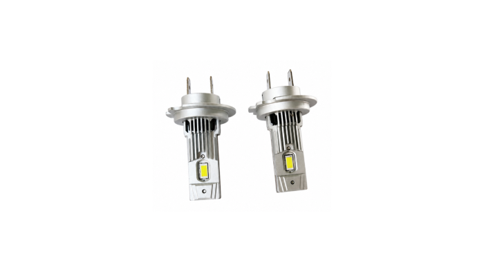 Set 2 becuri LED auto H7 Canbus C08, 20W, 21.000 lm, 6000K, cu ventilator [3]