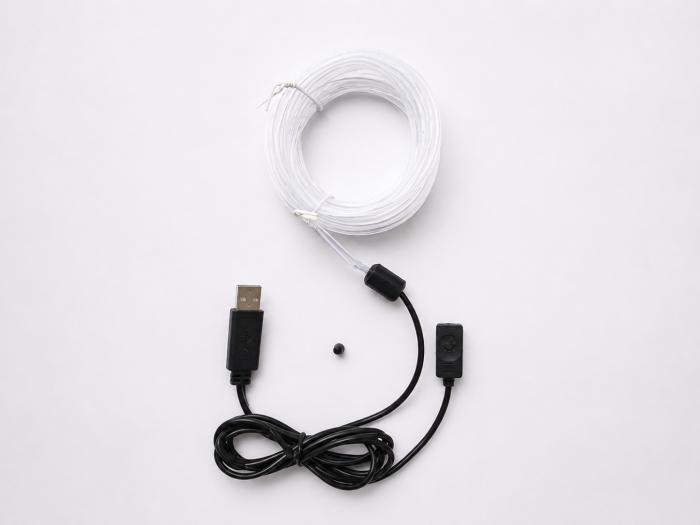 Banda LED RGB auto 3M, 7 culori, control pe fir, alimentare USB [6]