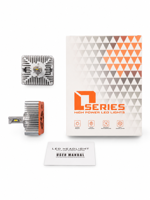 Set 2 Becuri LED Xenon D5S CANBUS 120W, 21.000 Lumeni, 6000K [2]