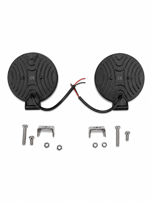 Set 2 proiectoare LED auto offroad rotunde 42W, 10.8 cm, iluminare auxiliara [3]
