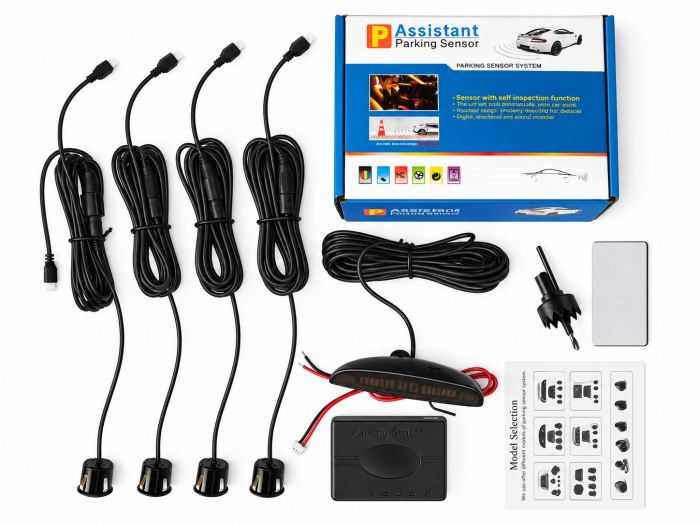 Kit Senzori Parcare Universali,18,5 mm, Display Digital cu Avertizare Sonora [2]