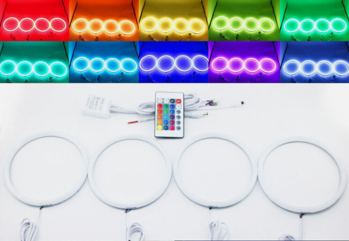 Kit Angel Eyes RGB Cotton 16 culori cu telecomanda VW Golf 5 [4]