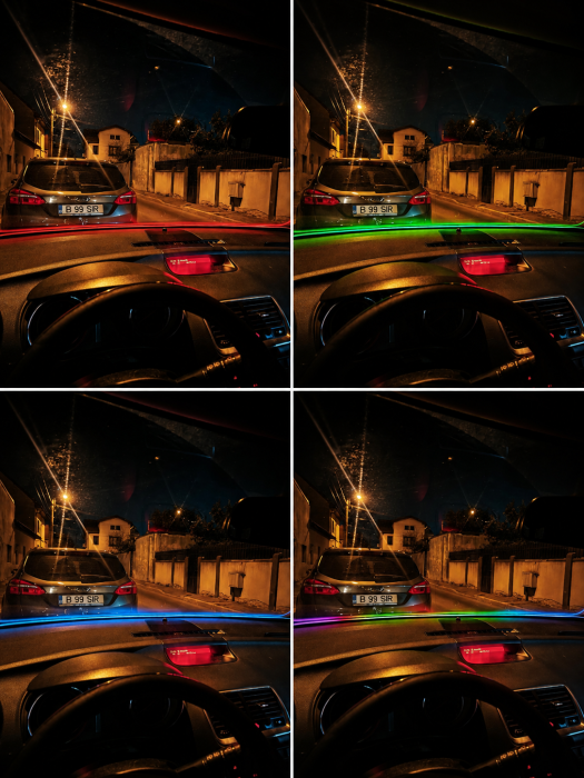Banda LED parbriz RGB Symphony auto 150 cm, control prin aplicatie, USB [3]