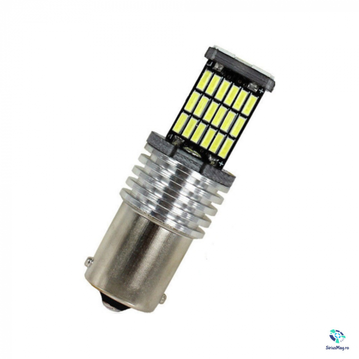 Bec Led Marsarier Pozitie Lumini de zi P21W Canbus 6000k [2]