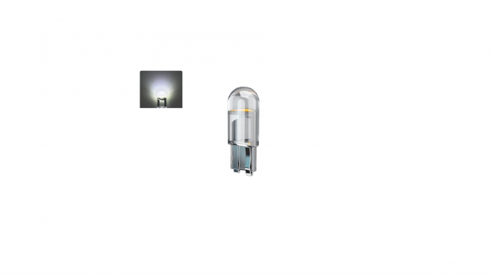 Bec Led T10 w5w Canbus Cob - lumina alba [3]