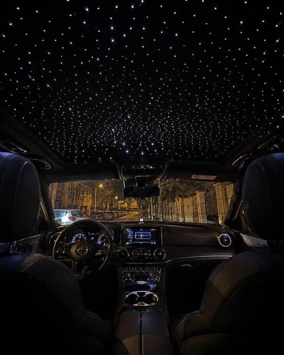Kit Fibră Optică Stelute Plafon Înstelat Auto RGB, 500 Fire,Bluetooth [4]