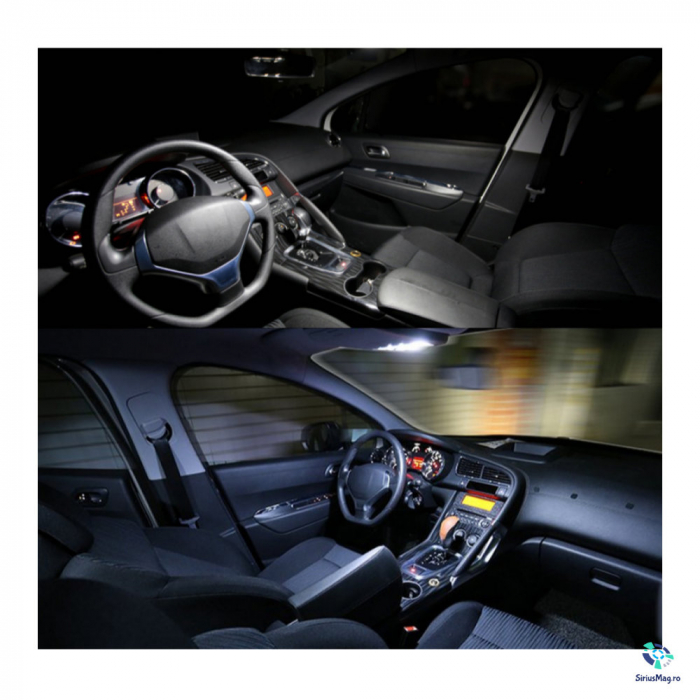 Kit Lampi Led Interior Peugeot Citroen [3]