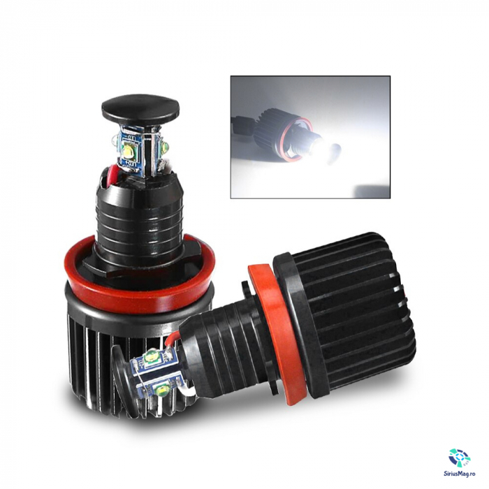 Kit Led Marker H8 80W Angel Eyes pentru BMW [2]